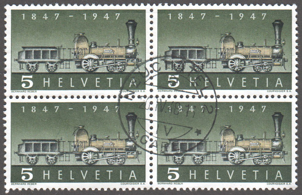 Switzerland Scott 308 Used Block - Click Image to Close